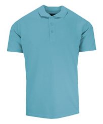 Koszulka POLO, Turkusowa, Jednokolorowa, Męska, Krótki Rękaw, Casualowa. Niebieskie bluzki z długim rękawem Vesari, m, bez wzorów, z bawełny, bez kołnierzyka, bez ramiączek. Za 85.00 zł.