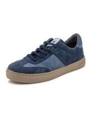 Natural world Skórzane sneakersy w kolorze niebieskim rozmiar: 43. Niebieskie buty sportowe casual natural world, bez wzorów, bez zapięcia. Za 177.94 zł.