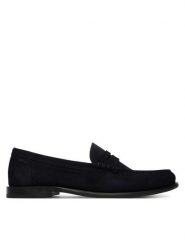 BOSS Półbuty Tevan 50563161 Granatowy. Niebieskie eleganckie półbuty Boss, bez wzorów, ze skóry, bez obcasa, bez zapięcia. Za 949.99 zł.