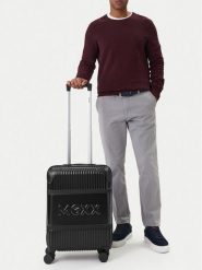MEXX Walizka kabinowa CEO-MEXX-039-S-BLACK Czarny. Czarne walizki Mexx, bez wzorów, z tworzywa sztucznego. Za 299.99 zł.