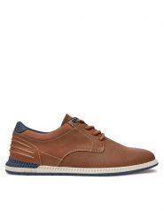 Aldo Półbuty Dinbrenn 13665221 Brązowy. Brązowe eleganckie półbuty Aldo, bez wzorów, ze skóry, bez obcasa, bez zapięcia. Za 419.99 zł.