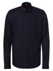 Finshley & Harding Koszula łatwa w prasowaniu z bardzo długim rękawem Mężczyźni Slim Fit Bawełna niebieski, 41. Niebieskie koszule Finshley & Harding, m, bez wzorów, z bawełny, bez kołnierzyka, bez ramiączek. Za 179.95 zł.
