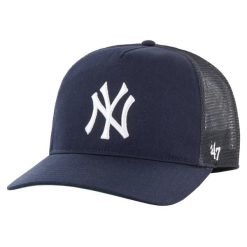 Czapka z daszkiem męska 47 MLB New York Yankees Mesh Hitch Cap. Niebieskie czapki z daszkiem 47 Brand, bez wzorów, z bawełny. Za 109.99 zł.