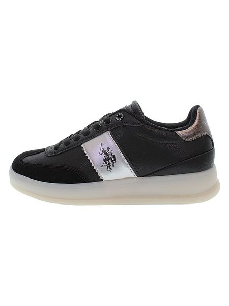 U.S. Polo Assn. Sneakersy w kolorze srebrno-czarnym rozmiar: 38. Czarne buty sportowe casual U.S. Polo Assn., bez wzorów, bez zapięcia. Za 214.19 zł.
