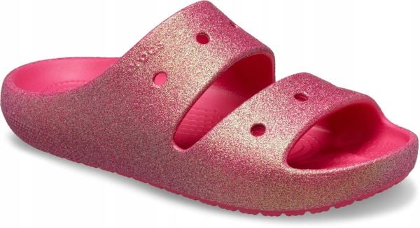 Klapki Dla Dorosłych Crocs Crocs Classic Iridescent Glitter. Czerwone klapki Crocs, z materiału. Za 159.99 zł.