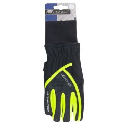 Rękawiczki rowerowe zimowe dla dorosłych Force Ultra Tech. Czarne rękawiczki FORCE, na zimę, bez wzorów. Za 139.00 zł.