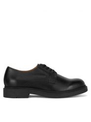 Gino Rossi Półbuty FERYD-26 MI08 Czarny. Czarne eleganckie półbuty Gino Rossi, bez wzorów, ze skóry, bez obcasa, bez zapięcia. Za 299.99 zł.