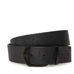 Pasek Męski Calvin Klein. Czarne paski CALVIN KLEIN, bez wzorów, casualowe. Za 199.99 zł.