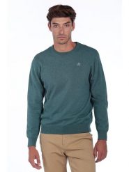 The Time of Bocha Sweter w kolorze turkusowym rozmiar: L. Niebieskie swetry nierozpinane The Time of Bocha, l, bez wzorów, z bawełny, bez kołnierzyka, bez ramiączek. Za 105.63 zł.