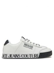 Versace Jeans Couture Sneakersy Court 88 77YA3SK6 Biały. Białe buty sportowe casual Versace Jeans Couture, bez wzorów, z jeansu, bez zapięcia. Za 459.99 zł.