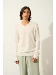 AUTHENTIC CASHMERE Kaszmirowy sweter "Timeo" w kolorze kremowym rozmiar: L. Brązowe swetry nierozpinane AUTHENTIC CASHMERE, l, bez wzorów, z kaszmiru, bez kołnierzyka, bez ramiączek. Za 413.99 zł.