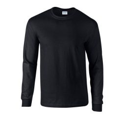 Ultra Bawełniana Koszulka Z Długim Rękawem Unisex Dla Dorosłych. Czerwone bluzki z długim rękawem GILDAN, xl, bez wzorów, z bawełny, bez kołnierzyka, bez ramiączek. Za 94.99 zł.