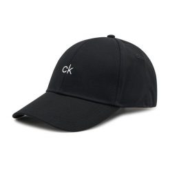 Czapka z daszkiem Calvin Klein. Czarne czapki z daszkiem CALVIN KLEIN, bez wzorów. Za 89.99 zł.