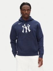 Nike Bluza NKDK-44B-NK-CKX Granatowy Regular Fit. Niebieskie bluzy Nike, m, bez wzorów, z bawełny, bez kaptura. Za 289.99 zł.