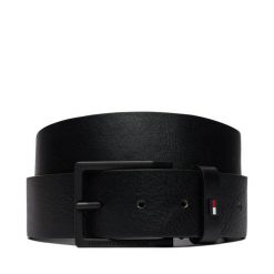 Pasek Męski Tommy Hilfiger. Czarne paski Tommy Hilfiger, bez wzorów. Za 279.99 zł.