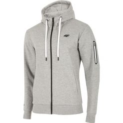Bluza męska BLM216 - chłodny jasny szary melanż. Bluzy z kapturem marki 4F. Za 149.99 zł.