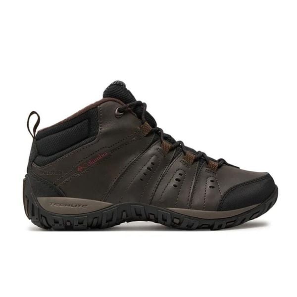 Buty trekkingowe męskie Columbia Woodburn Ii. Brązowe buty turystyczne Columbia, bez wzorów, z materiału, bez zapięcia, trekkingowe. Za 479.99 zł.