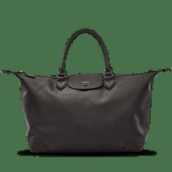 Torba podróżna WINGS WILLOW elegancka pojemna BLACK. Czarne torby na ramię Wings, bez wzorów, z materiału, na ramię, bez dodatków. Za 189.90 zł.
