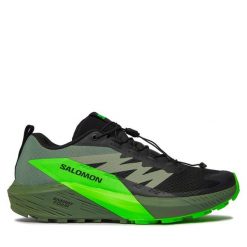 Buty do biegania Salomon. Czarne buty do biegania Salomon, bez wzorów, bez zapięcia, do biegania. Za 439.99 zł.