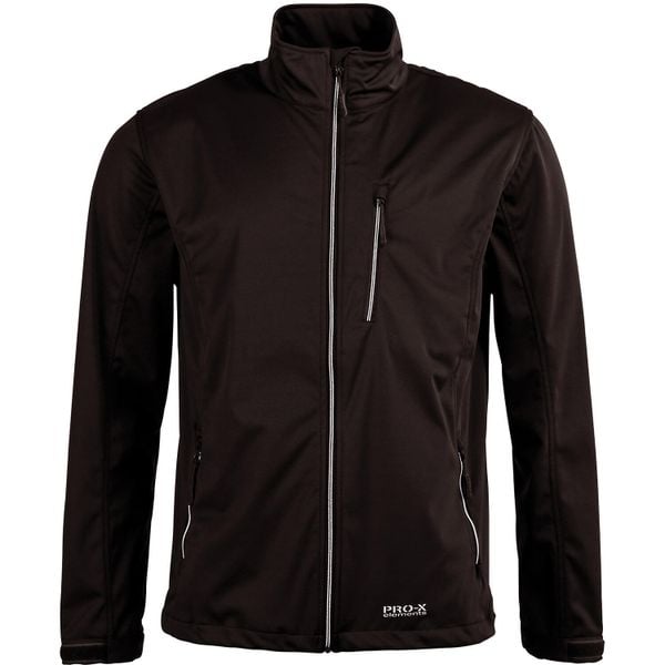 Kurtka softshell Pro-X Elements Dario. Czarne kurtki PRO-X ELEMENTS, l, bez wzorów, z materiału, bez kaptura. Za 338.50 zł.