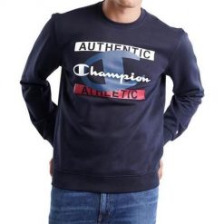 Bluza sportowa męska Champion Crewneck Sweatshirt. Fioletowe bluzy bez kaptura Champion, m, bez wzorów, bez kaptura. Za 117.61 zł.