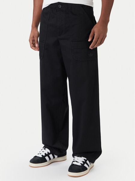 Adidas Spodnie materiałowe Premium Essentials JY2636 Czarny Loose Fit. Czarne spodnie materiałowe Adidas, m, bez wzorów, z bawełny. Za 398.99 zł.
