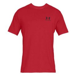 Męska Koszulka Sportowa. Czerwone t-shirty sportowe Under Armour, bez wzorów, bez ramiączek, trekkingowe. Za 143.99 zł.