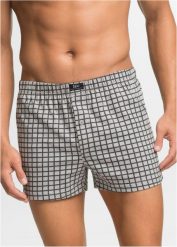 Luźne bokserki (3 pary). Szare bokserki bonprix, l, bez wzorów. Za 64.99 zł.