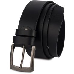 Skórzany Licowy Pasek Męski Czarny Szeroki Premium Beltimore E14 : Kolory - Czarny, Rozmiar Pasków - R.95-110 Cm. Czarne paski z aplikacjami, z jeansu, eleganckie. Za 54.99 zł.