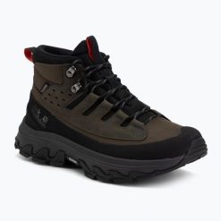 Buty turystyczne męskie Jack Wolfskin Apex Hike Texapore Mid. Zielone buty turystyczne Jack Wolfskin, bez wzorów, z gumy, bez zapięcia, trekkingowe. Za 669.99 zł.