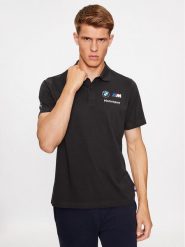 Puma Polo Bmw Mms Ess 621312 Czarny Regular Fit. Czarne koszulki polo Puma, m, bez wzorów, z bawełny, bez kołnierzyka, bez ramiączek. Za 139.99 zł.