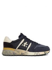 Premiata Sneakersy Lander Var 7702 Granatowy. Niebieskie buty sportowe casual Premiata, bez wzorów, ze skóry, bez zapięcia. Za 859.00 zł.