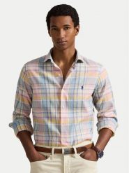 Polo Ralph Lauren Koszula 710B16699001 Kolorowy Custom Fit. Koszule Polo Ralph Lauren, l, bez wzorów, ze lnu, bez kołnierzyka, bez ramiączek. Za 919.99 zł.