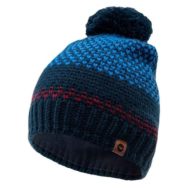 Zimowa Czapka Unisex Dla Dorosłych Logo Hervin. Czerwone czapki zimowe Hi-tec, bez wzorów. Za 67.99 zł.