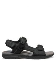 Geox Sandały U Spherica Ec5 U55ELB 000EK C9999 Czarny. Czarne sandały Geox, ze skóry, bez zapięcia. Za 249.99 zł.