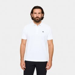 Koszulka męska polo Alpinus Sherali. Białe koszulki polo Alpinus, m, bez wzorów, bez kołnierzyka, bez ramiączek, trekkingowe. Za 99.00 zł.