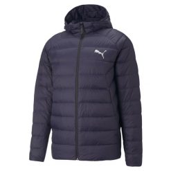 Kurtka puchowa męska Puma Packlite Down. Niebieskie kurtki Puma, m, bez wzorów, z puchu, bez kaptura. Za 382.99 zł.
