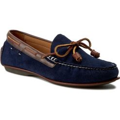Mokasyny POLO RALPH LAUREN - Davy A91 APST1 SASP1 WCNAV Newport Navy/Ta. Czarne mokasyny marki Polo Ralph Lauren, z materiału. W wyprzedaży za 429.00 zł.