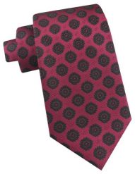 Krawat Męski - Angelo di Monti - Ciemna Malina w Duże Grochy. Czerwone krawaty i muchy Angelo di Monti, bez wzorów, z tkaniny. Za 45.00 zł.