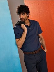 Bawełniane polo - szary. Szare koszulki polo sportowe Sinsay, l, bez wzorów, z bawełny, bez kołnierzyka, bez ramiączek. Za 29.99 zł.