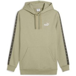 Bluza z kapturem Puma Ess Tape Hoodie Fl, Mężczyźni. Brązowe bluzy Puma, m, bez wzorów, z bawełny, z kapturem. Za 390.00 zł.