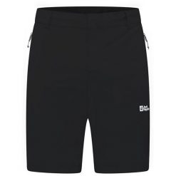 Spodenki trekkingowe męskie Jack Wolfskin Hikeout. Czarne szorty Jack Wolfskin, m, bez wzorów, sportowe. Za 279.99 zł.