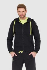 BLAUER Czarna rozpinana bluza z kapturem. Czarne bluzy z kapturem Blauer USA, l, bez wzorów, z kapturem. W wyprzedaży za 299.99 zł.