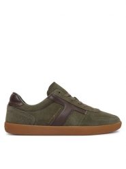 Tommy Hilfiger Sneakersy Th Tribeca Sneaker Suede FM0FM06069 Zielony ciemny. Zielone buty sportowe casual Tommy Hilfiger, bez wzorów, ze skóry, bez zapięcia. Za 449.99 zł.