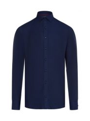 Finshley & Harding koszula biznesowa Mężczyźni Slim Fit Bawełna niebieski, 38. Niebieskie koszule Finshley & Harding, m, bez wzorów, z bawełny, bez kołnierzyka, bez ramiączek. Za 169.95 zł.