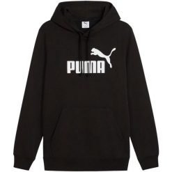Męska Bluza Z Kapturem ESS No.1 Logo. Czarne bluzy z kapturem Puma, m, bez wzorów, z kapturem. Za 237.99 zł.