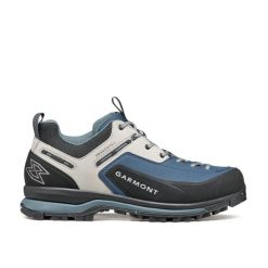 Buty turystyczne Garmont Dragontail Tech Geo. Niebieskie buty trekkingowe Garmont, bez wzorów, bez zapięcia. W wyprzedaży za 553.00 zł.