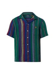 Polo Ralph Lauren koszula lniana Mężczyźni Regular Fit len zielony, L. Zielone koszule Polo Ralph Lauren, na lato, l, bez wzorów, ze lnu, bez kołnierzyka, bez ramiączek. Za 649.95 zł.