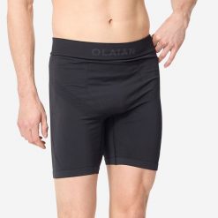 Jammer pod spodenki surfingowe męskie Olaian 900 kompresyjne. Czarne odzież kąpielowa OLAIAN, m, bez wzorów, z elastanu, sportowe. Za 89.99 zł.
