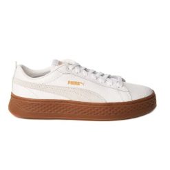 Puma Smash Platform L biały niskoprofilowe trampki. Białe trampki Puma, l, bez wzorów, bez zapięcia. Za 288.99 zł.